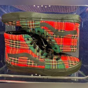 Custom Plaid Vans Sk8 HI’s